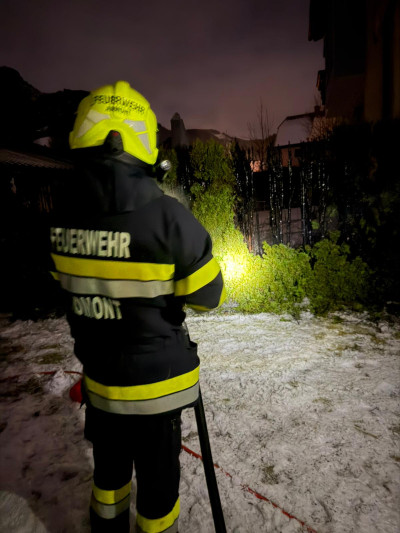 Heckenbrand in der Silvesternacht