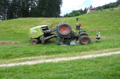 Traktorunfall in Hall